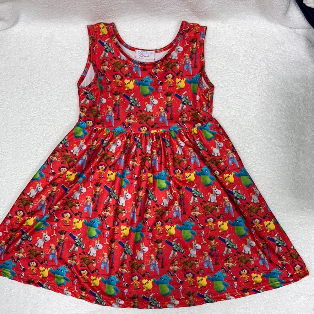 Cotton cuties Toy Story sleeveless pocket dress size 7/8